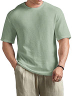 Men's Fashionable Basic Round Neck Short Sleeve T-Shirt