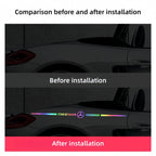 Car logo colorful stickers, car color-changing laser reflective car stickers, personalized A-pillar car door and hood stickers.