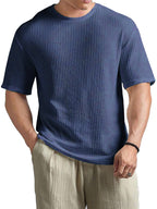Men's Fashionable Basic Round Neck Short Sleeve T-Shirt