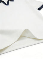 Men's Casual And Comfortable Contrast Color Seagull Collar Short Sleeve Polo Shirt