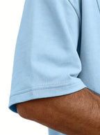 Men's Everyday Simple Deconstructed Design Button Short Sleeve Polo Shirt